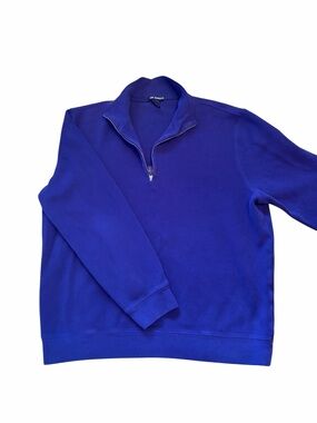 GAP Men's Royal Blue Quarter-Zip Sweater